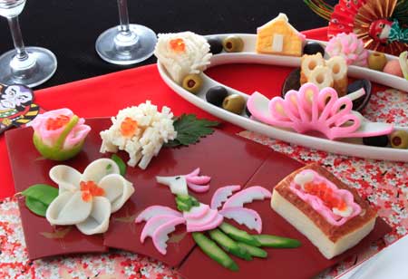 かまぼこでお花のお節 20091224kanetetu_6000.jpg