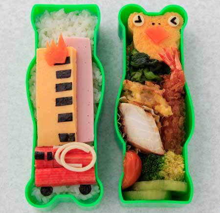 お気に入りのお弁当箱2-カエル君が消防士に? お気に入りのお弁当箱2-カエル君が消防士に?