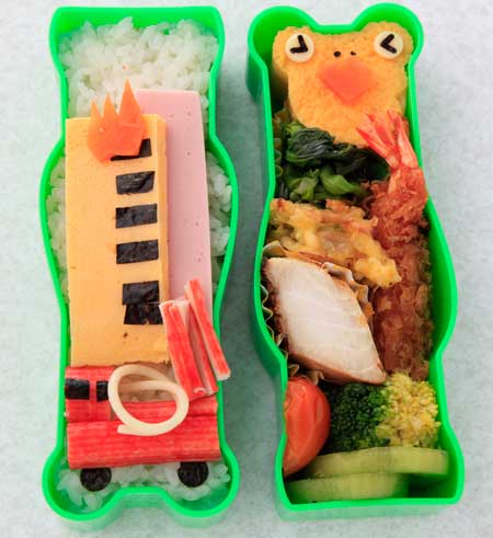 お気に入りのお弁当箱2-カエル君が消防士に? お気に入りのお弁当箱2-カエル君が消防士に?