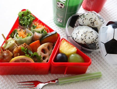 サッカーボール　お弁当