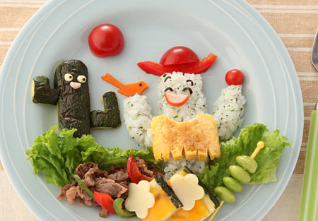 わかめご飯でサボテンを作る