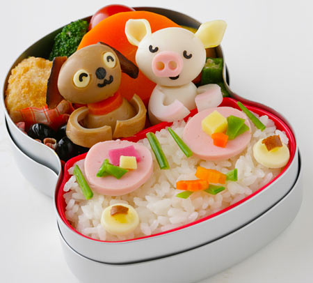 信濃毎日新聞-こぶたと子犬のレストラン弁当