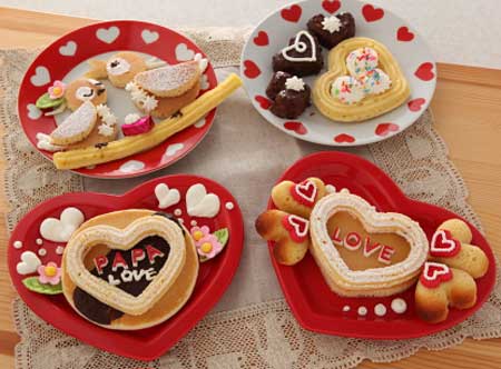 ホットケーキでバレンタイン