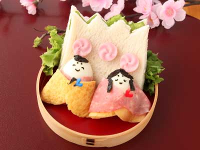 パン de ひな祭りのランチプレート
