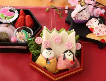 パン de ひな祭りのランチプレート