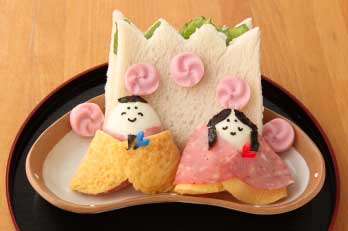 パン de ひな祭りのランチプレート
