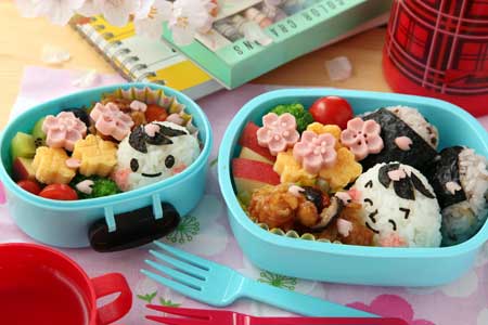 パパとおそろいお花見弁当 飾り切り　桜