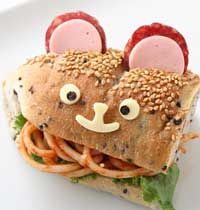 開拓者気分でハンバーガー
