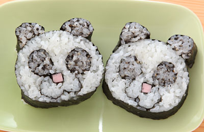 巻き寿司deお絵かき パンダ かぼちゃ スカル 20110907makisushi_2989.jpg