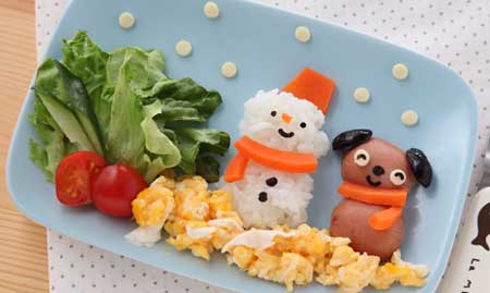 プチフランクのプッチーと雪だるま