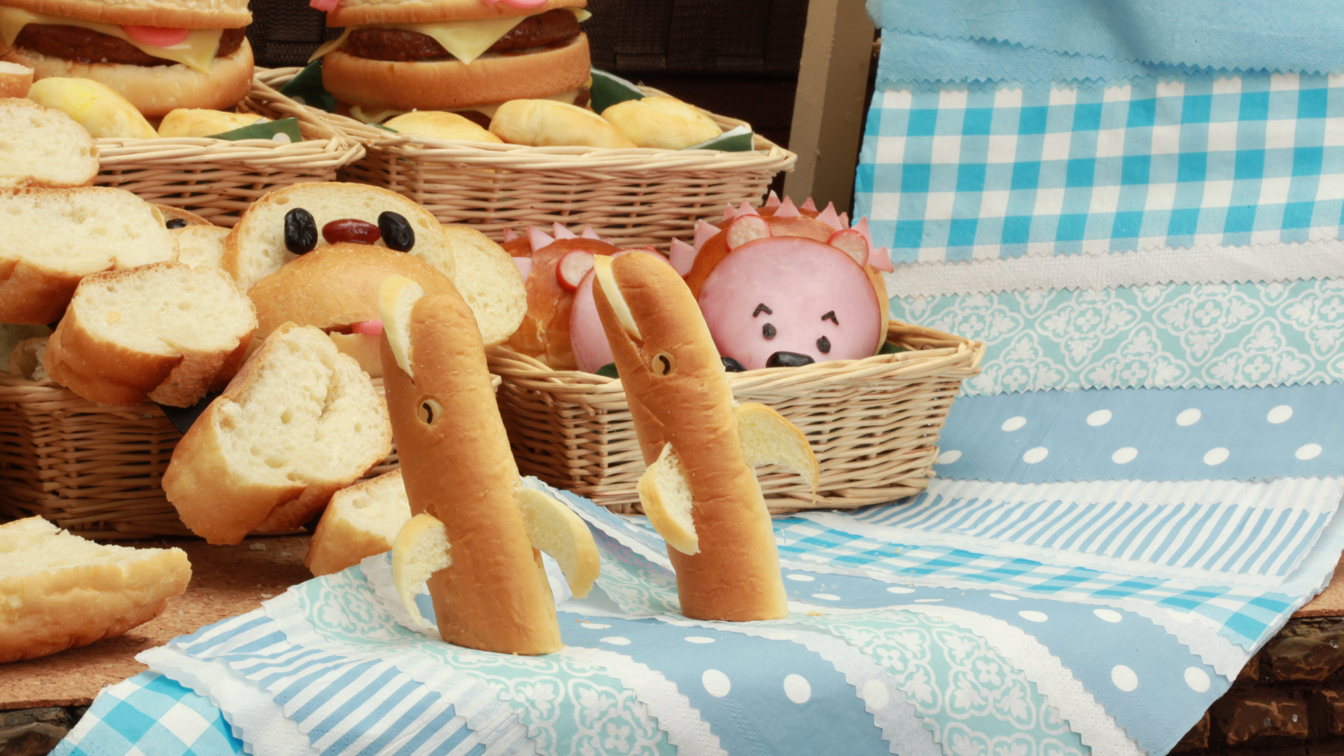 Twins in Bakery still