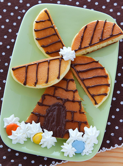 ホットケーキで風車