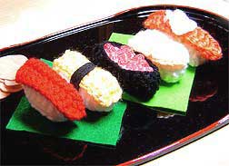 毛糸でお寿司