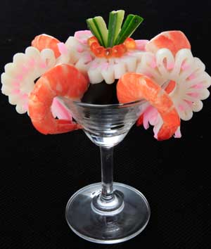 かまぼこでお花のお節-お花のカクテル かまぼこでお花のお節-お花のカクテル