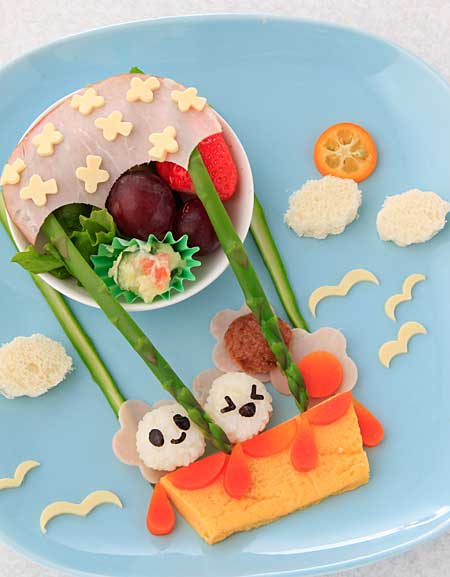 おにぎりで気球のランチ おにぎりで気球のランチ