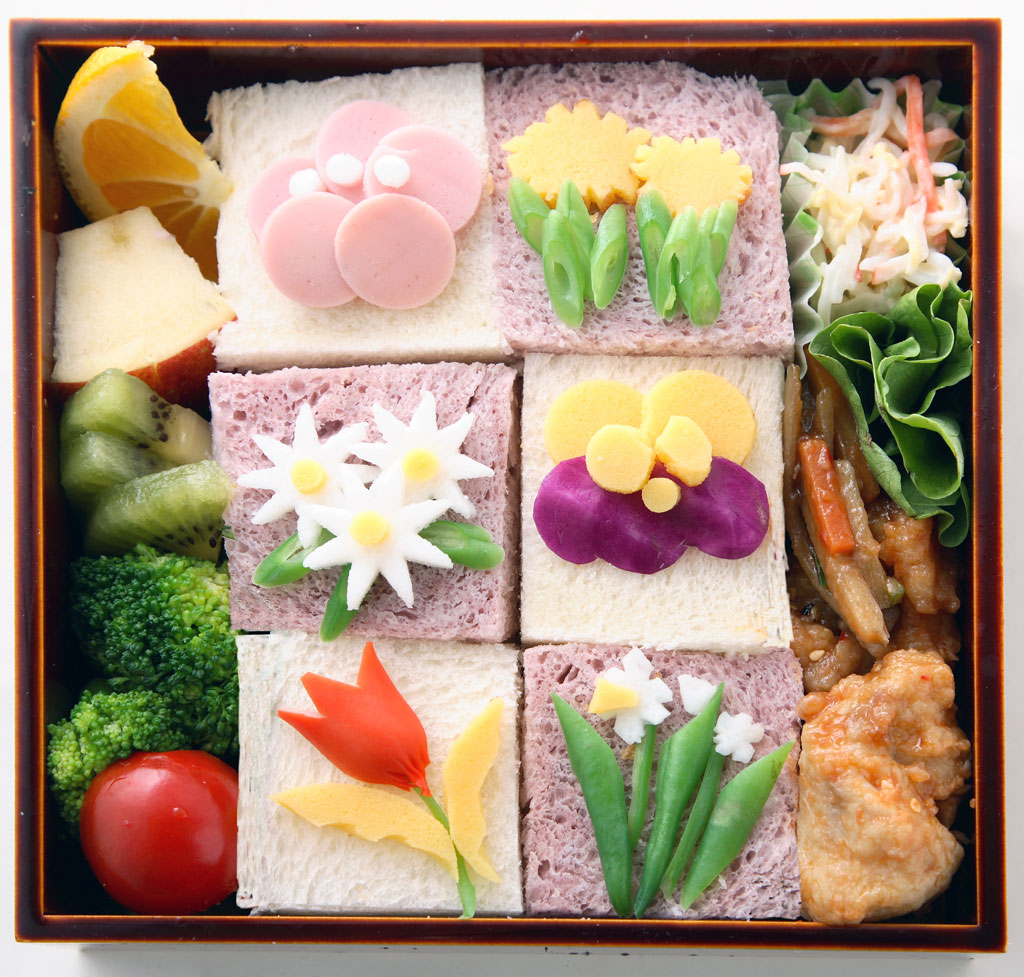 春のお花弁当