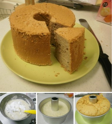 クリスマスにシフォンケーキ